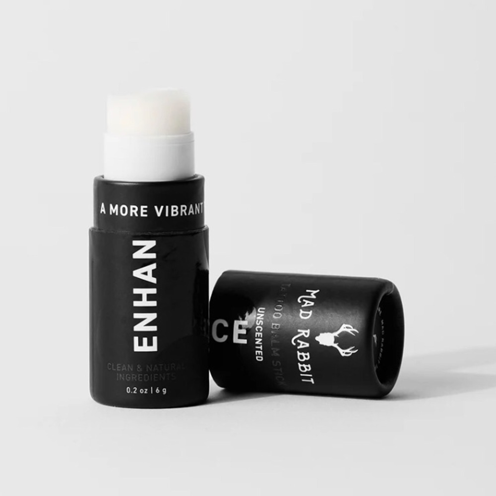 New Mad Rabbit Tattoo Balm Stick Enhance | Unscented & Vegan